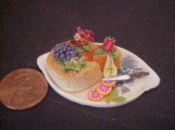 decorated porcelain tray cheddar cheese