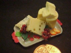 porcelain tray assorted cheese H