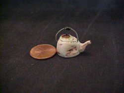 porcelain faux rusty teapot