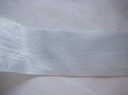 1 yd Vintage Japan silk ribbon blue r 1 1/4"