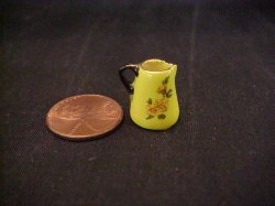 yellow flower porcelain pitcher