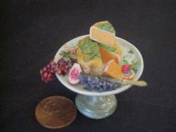 handpainteed porcelain display asst cheese