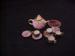 9pc all over roses tea set