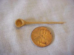 long handle wood spoon